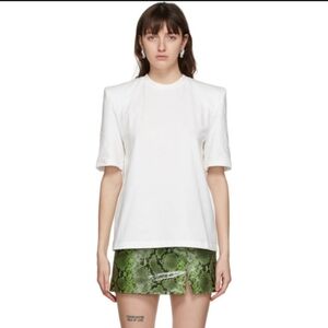 Attico T-shirt With Shoulder Pads